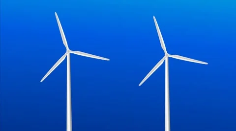 Wind Turbines Video stock 8691585