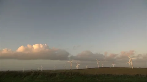 Wind turbines Video stock 8831645
