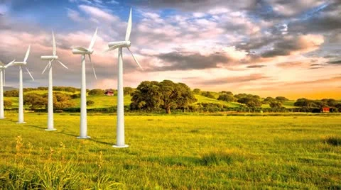 Wind turbines Видео 21225833