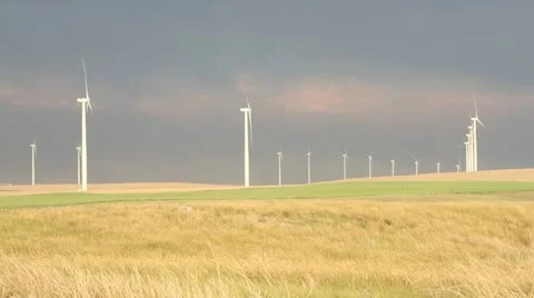 Wind Turbines Stock Footage 21923884