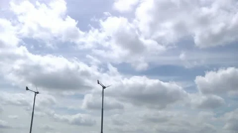 Wind turbines Stock Footage 22666990