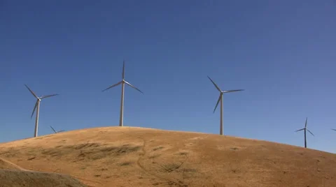 Wind turbines Stock Footage 28706194