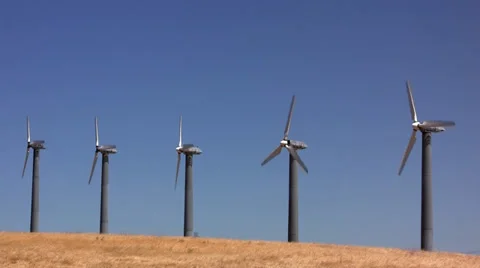 Wind turbines 스톡 동영상 28718528