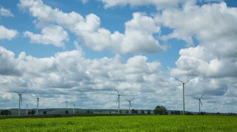 Wind Turbines Stock Footage 33266098