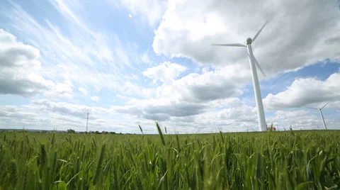 Wind Turbines Stock Footage 33266532