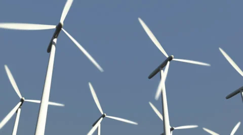 Wind turbines 库存影片 35360937