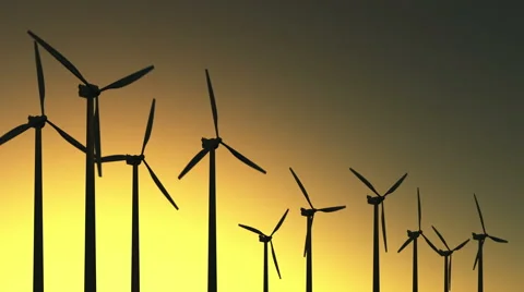 Wind Turbines Stock Footage 40392394