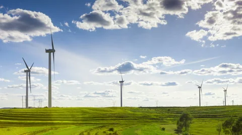 Wind Turbines Stock Footage 41721414
