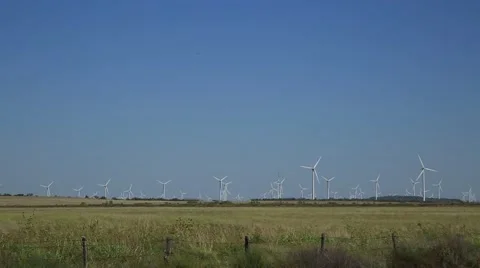 Wind Turbines Stock Footage 42677048