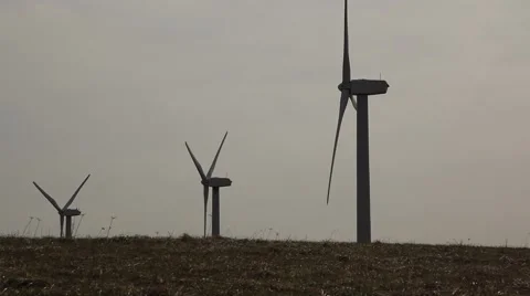 Wind Turbines Stock Footage 46203822