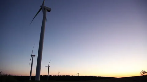 Wind Turbines Stock Footage 46204000