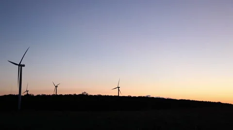 Wind Turbines Stock Footage 46204006