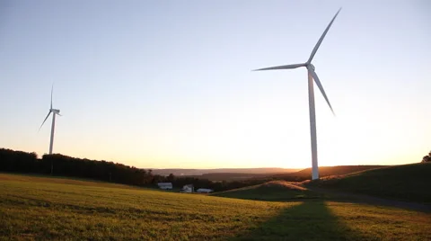 Wind Turbines Stock Footage 46204031