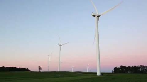 Wind Turbines Stock Footage 46204040