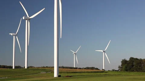 Wind Turbines Stock Footage 46204101