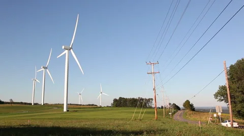 Wind Turbines Stock Footage 46204119