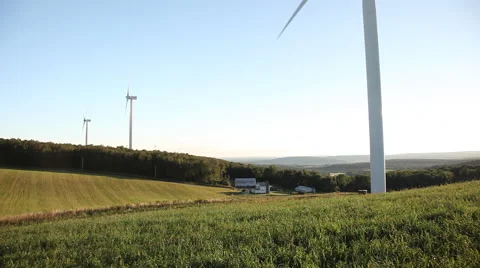 Wind Turbines Stock Footage 46204124
