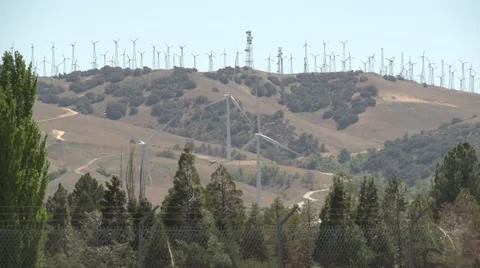 Wind Turbines Stock Footage 49404303