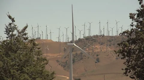 Wind Turbines Stock Footage 49404338