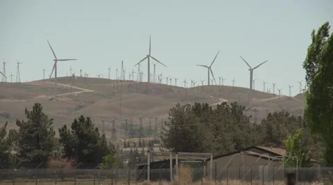 Wind Turbines Stock Footage 49404499