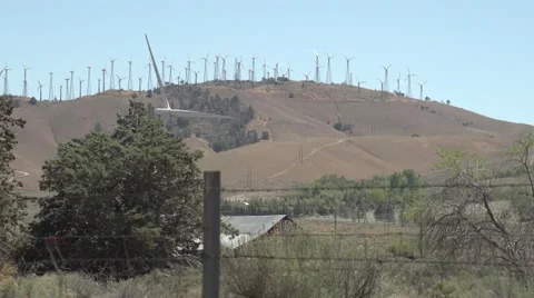 Wind Turbines Stock Footage 49404928