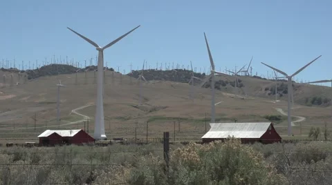 Wind Turbines Stock Footage 49405112