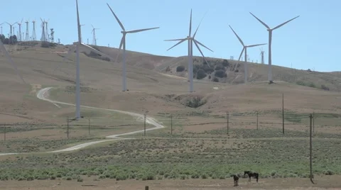 Wind Turbines Stock Footage 49405304