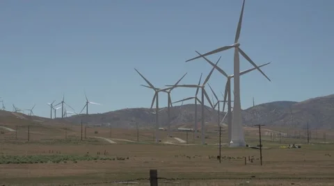 Wind Turbines Stock Footage 49405436