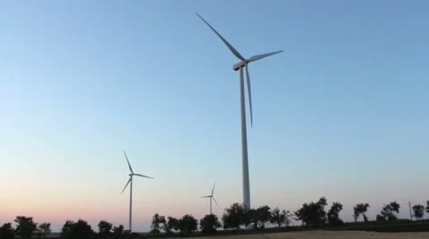 Wind turbines 스톡 동영상 52436301