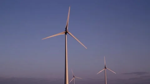 Wind Turbines Stock Footage 52793138