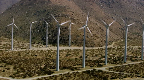 Wind turbines Stock-Footage 62283681