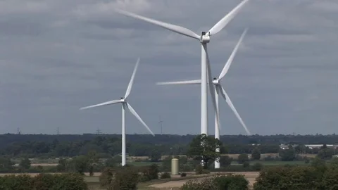 Wind Turbines Video stock 79614801