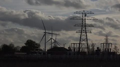 Wind Turbines Stock Footage 81964775