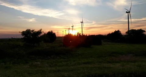 Wind Turbines Stock Footage 97981562