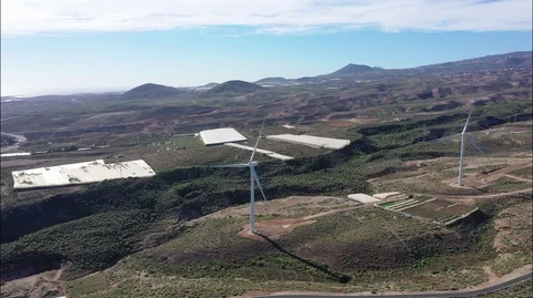 Wind turbines Video stock 100968740