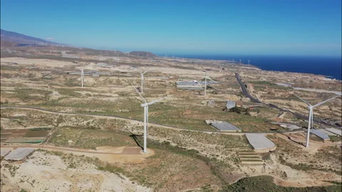 Wind turbines Video stock 100969128