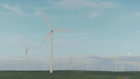 Wind Turbines Video stock 104987728