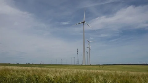 Wind turbines Stock Footage 111319160