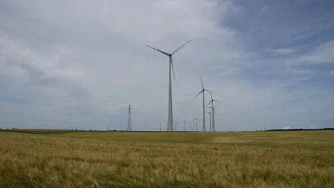 Wind turbines Stock Footage 111320089
