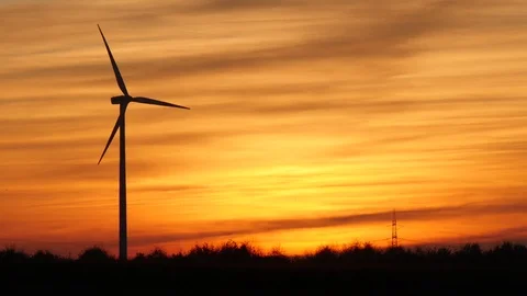 Wind turbines Stock Footage 118303414