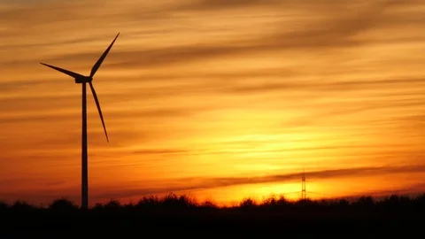 Wind turbines Stock Footage 118303485