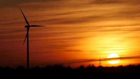 Wind turbines Stock Footage 118303604