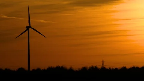 Wind turbines Stock Footage 118303755