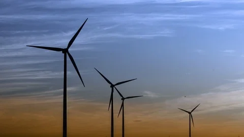 Wind turbines Video stock 118303903