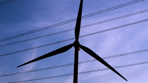 Wind turbines Stock Footage 118304173