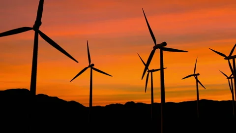 Wind turbines Видео 122449745