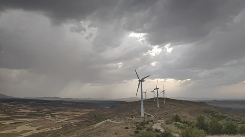 Wind Turbines Stock Footage 122810498