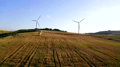 Wind Turbines Stock Footage 138734247