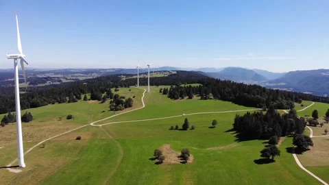 Wind turbines Video stock 138924442