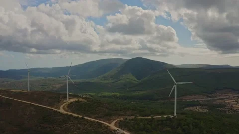 Wind Turbines Stock Footage 162741076